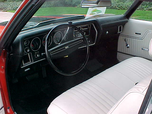 The interior of a car.